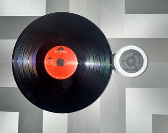 AXIS 33 Rotating Vinyl Record Wall Mount – 3 LP Display – Interactive Vinyl Wall Art – Record Collector Decor – Patent Pending