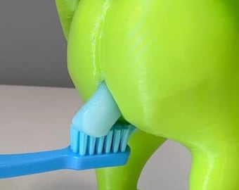 Shrek Pooping toothpaste dispenser 3D Printed
