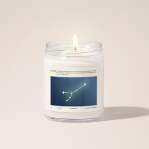 Cancer Zodiac Soy Candle | Water Sign Candle | Cancer Astrology Gift | Birthday Candle for Cancer | Cancer Horoscope Candle