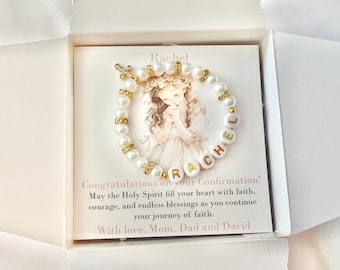 Christening gift ideas for girls Christening bracelet gift for goddaughter gift Baptism bracelet Confirmation bracelet Confirmation gift