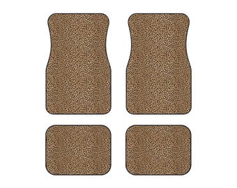 Lot De 4 Tapis De Sol Voiture Motif Léopard - Universel (SUV, Berline, Utilitaire), Antidérapant