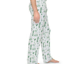 Retro Golf Pattern Pajama Pants | Gift for him, Dad gift, Golf Gift, Father's Day
