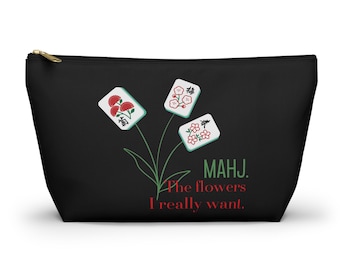 Mahjong Accessory Pouch - Perfect for Mahjong Lovers, Gift for Gamers, Travel Organizer, Fun Cosmetic Bag, Quirky Storage Solution