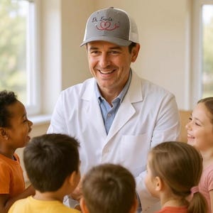 Personalized Doctor Hat - Custom Heartbeat Stethoscope Trucker Cap Doctor Gift Nurse Gift Healthcare Appreciation Gift for Him or Her