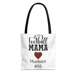 Football Mama Tote Bag, Perfect Gift for Sports Moms, Game Day Accessory, Personalized Bags, Teacher Tote, Football Fan Supplies
