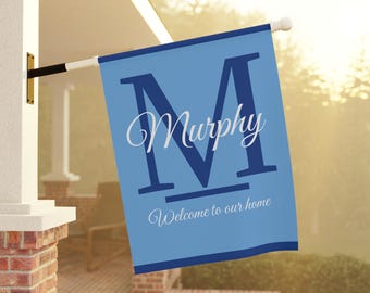 Personalized Garden Banner - Custom Home Decor Family Name Banner Garden Decor Housewarming Gift Idea