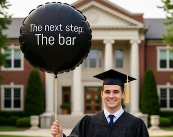 Law school graduation balloon The next step: The bar Balloon | Round 11"