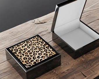Jewelry Box Leopard - Animal Print Gift for Her Hostess Gift Anniversary Gift Jewelry Lover Gift Leopard Print Lover Home Decor