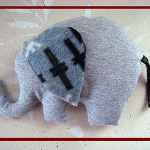 ELEPHANT sewing PATTERN, soft toy, baby toy, baby boy stuffed softie, MEH-53, new baby gift, easy sewing patterns, sewing for baby image 3