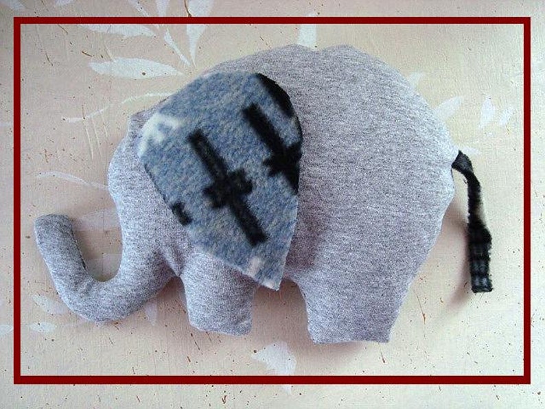 ELEPHANT sewing PATTERN, soft toy, baby toy, baby boy stuffed softie, MEH-53, new baby gift, easy sewing patterns, sewing for baby image 3