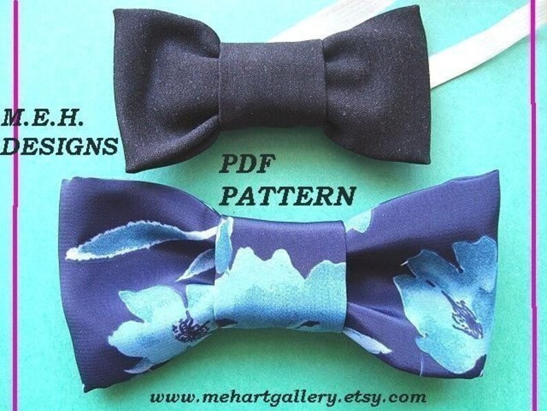 BOW TIES tutorial for BOYS num 20, or bows for Girls. So easy to make, no sewing machine required. Make in 10 minutes image 2