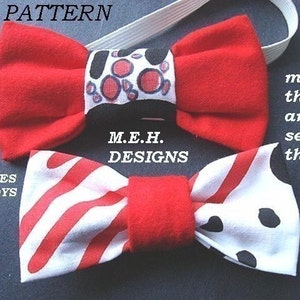 BOW TIES tutorial for BOYS num 20, or bows for Girls. So easy to make, no sewing machine required. Make in 10 minutes image 1