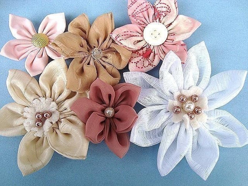 Fabric Flower Tutorial, GATHERED PETAL FLOWER Num 8, Make Them to Sell ...