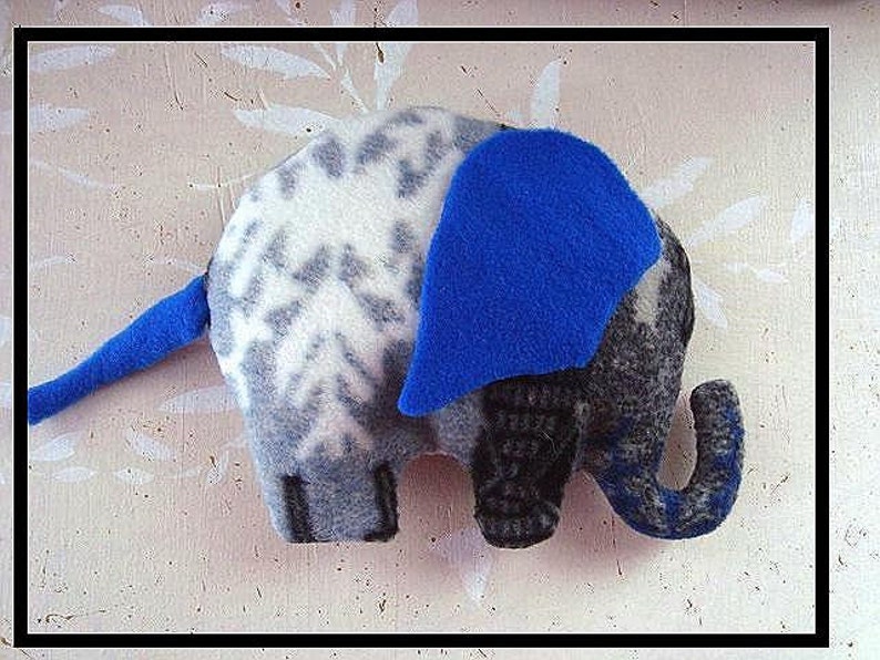 ELEPHANT sewing PATTERN, soft toy, baby toy, baby boy stuffed softie, MEH-53, new baby gift, easy sewing patterns, sewing for baby image 5