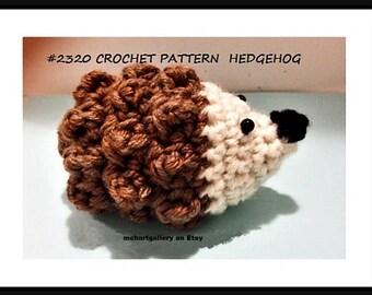 crochet hedgehog pattern, hedgehog toy, plushie, stuffed animal child toy, easy crochet pattern with free video demo. #2320