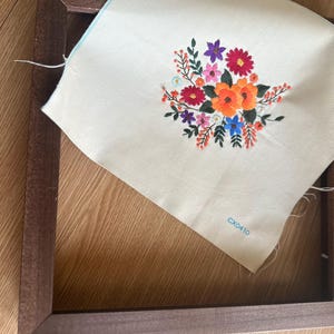 Wildflower Bouquet Hand Embroidered Hoop Art- Home Decor - Wall Hanginging - Finished Embroidery - Flowers - Floral Decor