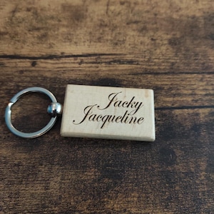Porte-clé personnalisé rectangulaire