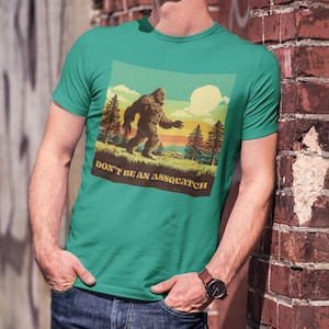 Funny Bigfoot T-Shirt, Vintage Sasquatch Tee, Unisex Short Sleeve Shirt, Perfect Gift for Nature Lovers, Adventure Apparel