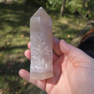 Flower Agate Druzy Tower Crystal Stone