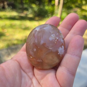 Flower Agate Palm Stone Crystal