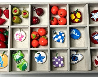 Hand Painted Polymer Clay Charms: DIY Jewelry