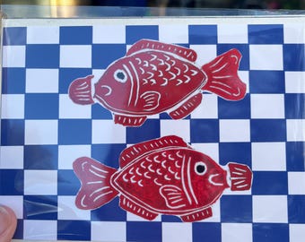 Soy Sauce Fish Art Print - A6