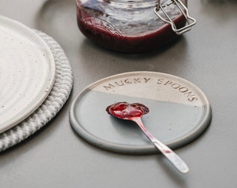 Mucky Spoons Tray | Spoon rest | The Village Pottery