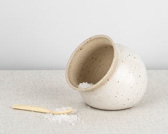 Hand-thrown Salt Pig | Salt Cellar | The Village Pottery