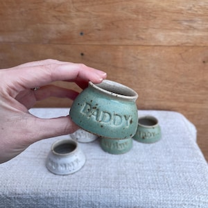 Ceramic "DADDY" Egg Cup | Hand-thrown Pottery | The Village Pottery
