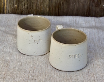Personalised Medium Mug | Hand-thrown Stoneware | 350ml | The Village Pottery | Ceramic Cup | Personalised Gift