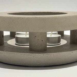 Concrete teapot warmer, pot warmer, food warmer, tea warmer, candle stove