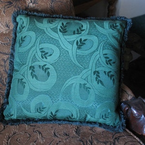 Almofada decorativa vintage Be Green faille