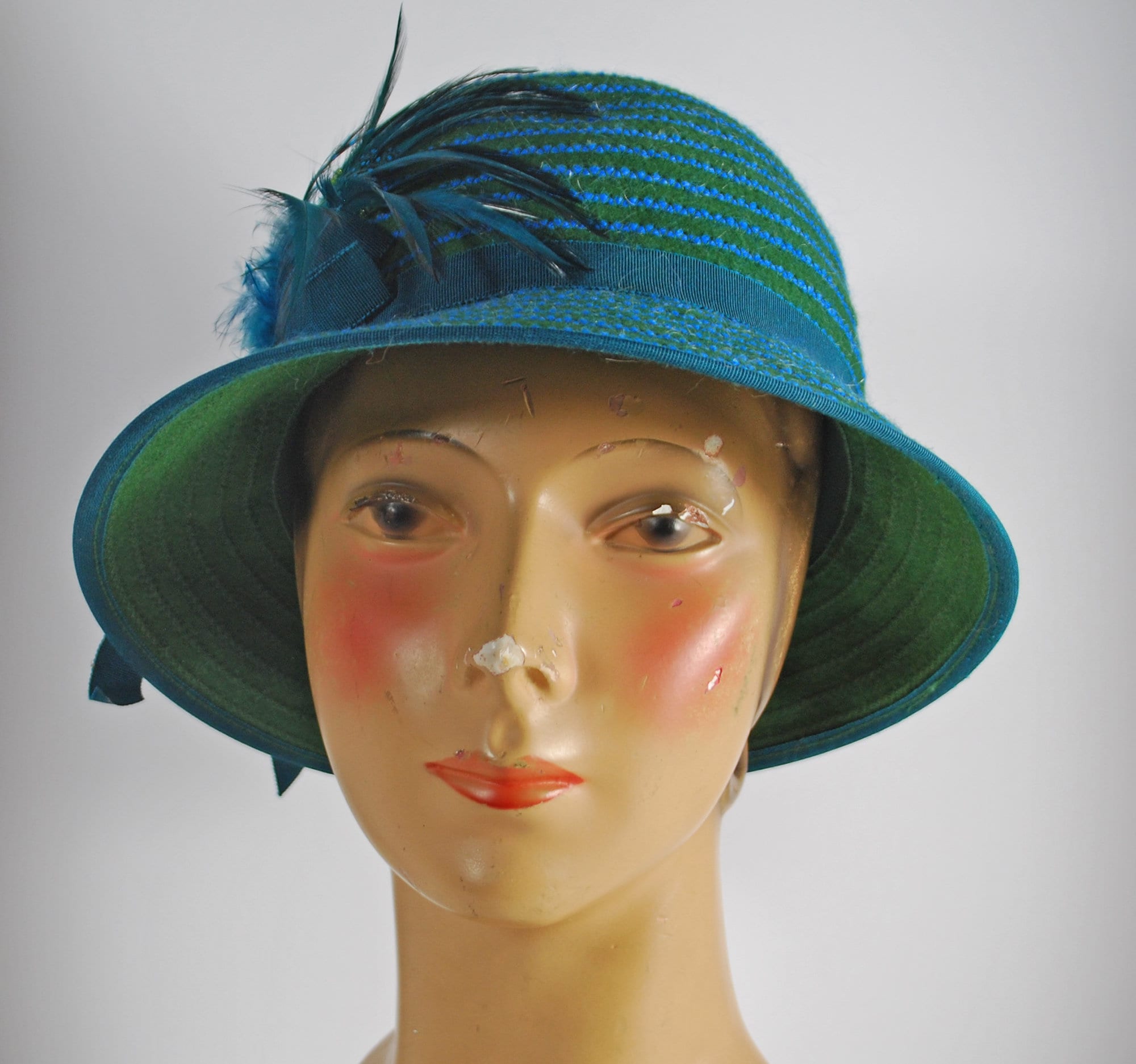 Vintage Designer Handmade Green and 