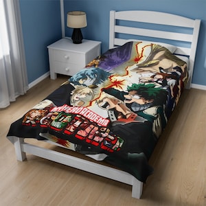 My Hero Academia Plush Blanket | Cozy Anime Fleece Throw | Perfect Gift for Anime Fans