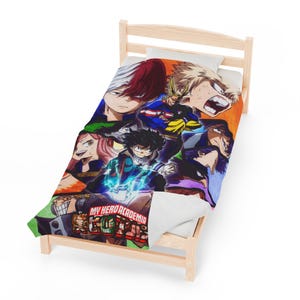 My Hero Academia Plush Blanket | Cozy Anime Fleece Throw Blanket | Soft Gift for Anime Fans