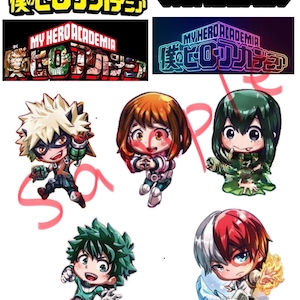 My Hero Academia Digital Stickers | Anime Sticker Pack for Scrapbooking & Journaling | Instant Download