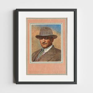 Mustapha Kemal Pasha 1920 – Vintage Portrait | Digital Print | Mustafa Kemal Atatürk | Turkish History Art | Rare Historical Decor | Atatürk