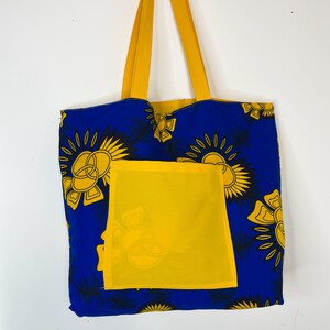 Blau und Gelb, Einkaufstasche, Schultertasche, Daisy Einkaufstasche, Hand bestickt Tote, Geschenktasche, Einkaufstasche