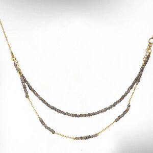 Labradorite Necklace and Earrings Set, Goldfilled Hook, Handmade Jewelry image 4