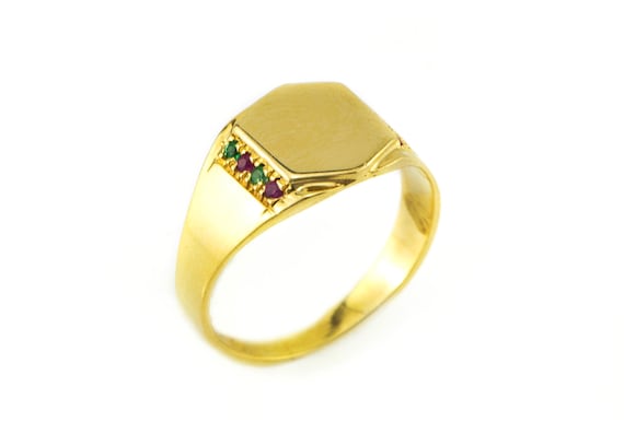 etsy gold signet ring