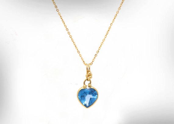 December birthstone heart necklace deals