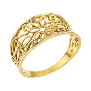 Gold Lace Ring, Vintage Style Flower Ring For Women. Jewelry Gift Ideas, Gift for Mom, Gift For Her,
