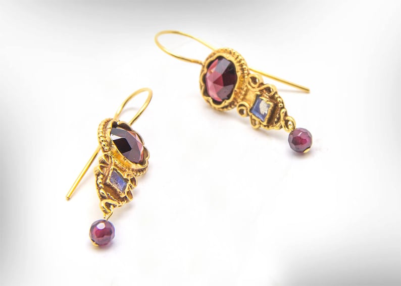 january birthstone white gold earrings