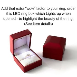 Flower Engagement Ring, Vintage Engagement Ring, 14K 18K White Gold Diamond Engagement Ring, Unique Engagement Ring for Women. image 10