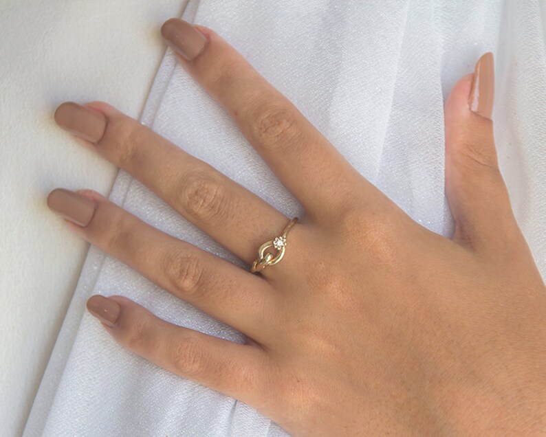 Girl's Gold Flower Ring Girls Flower Birthstone Ring Etsy