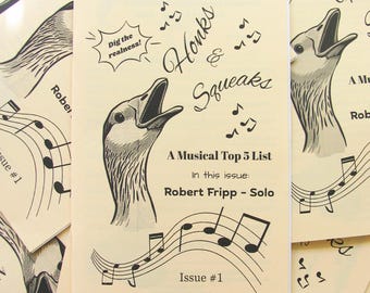 Honks and Squeaks, ein Musik Fanzine, Ausgabe 1 - Robert Fripp