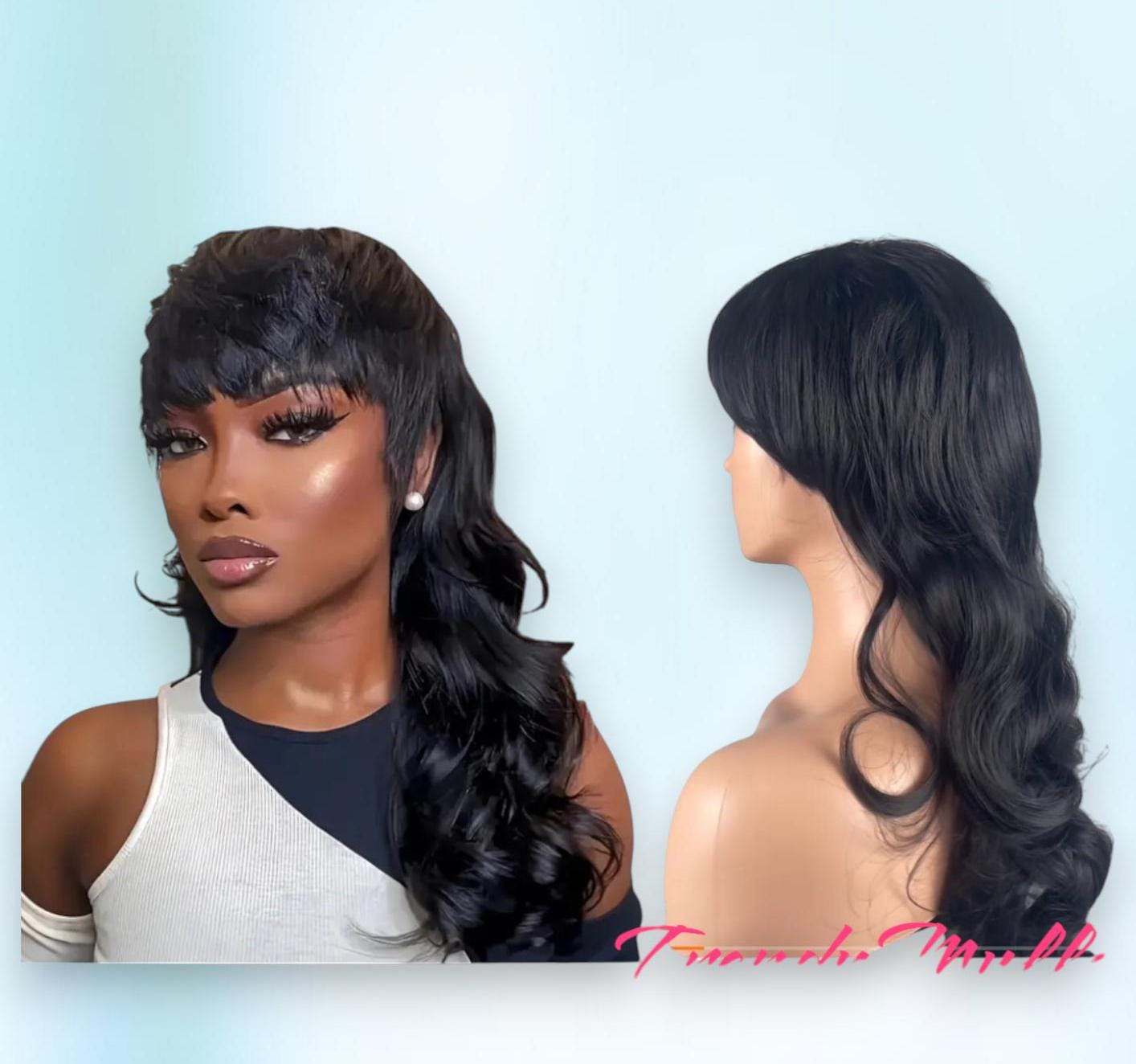 Baby Mullet Wig Etsy