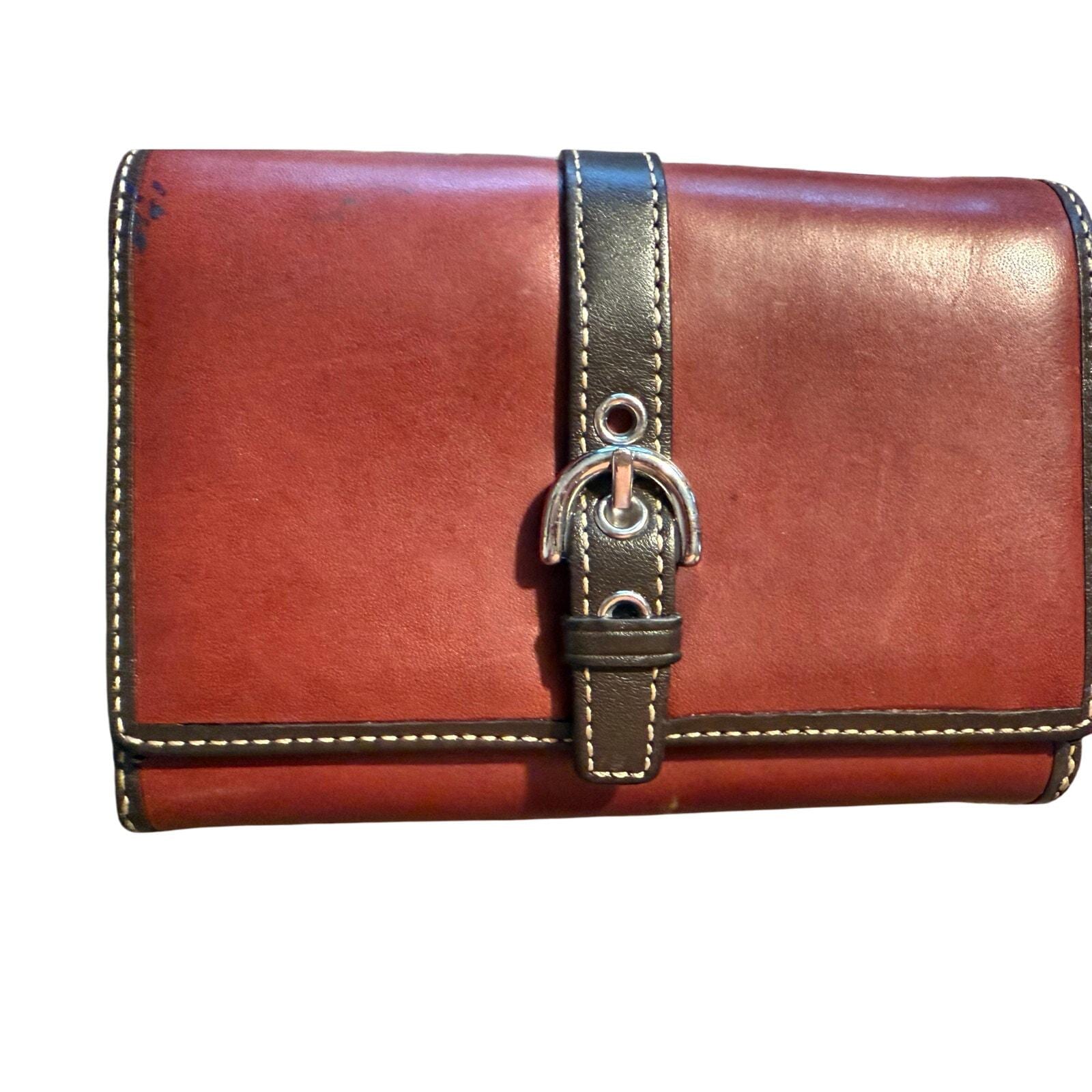 Coach Y2K, Vintage Bifold, Leather Wallet in Brown and Tan Leather 