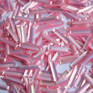 Pink rectangle Sequins for craft 13mm /KBRGS277