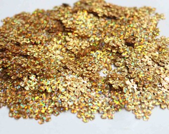 100 Rainbow Golden Metallic Color Flower sequins/KBSF434